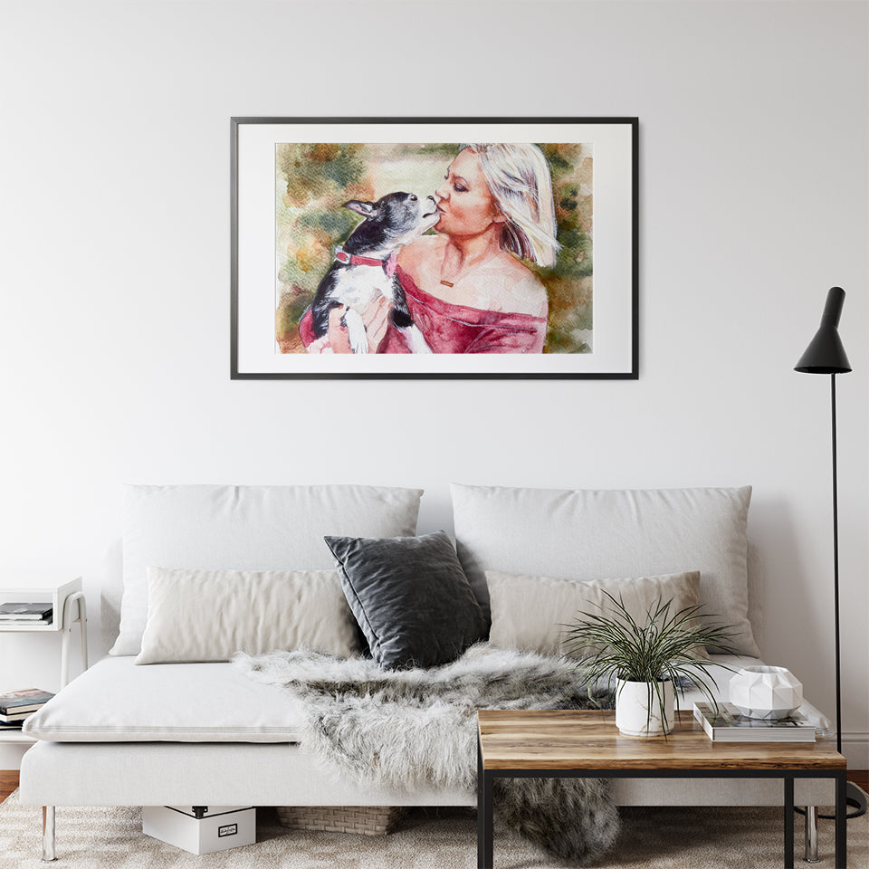 Custom Pet and Owner Portraits | Personalized Artwork – ANELL STUDIO